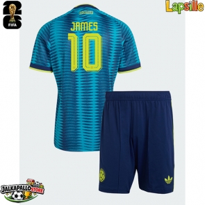 Kolumbia James Rodriguez #10 Vieraspaita Lapsille MM-kisat 2026 Lyhythihainen (+ shortsit)